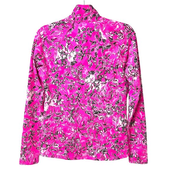 Lilly Pulitzer Serena Jacket Plumeria Pink Breast Cancer Purrposefully Pink S - Picture 6 of 14